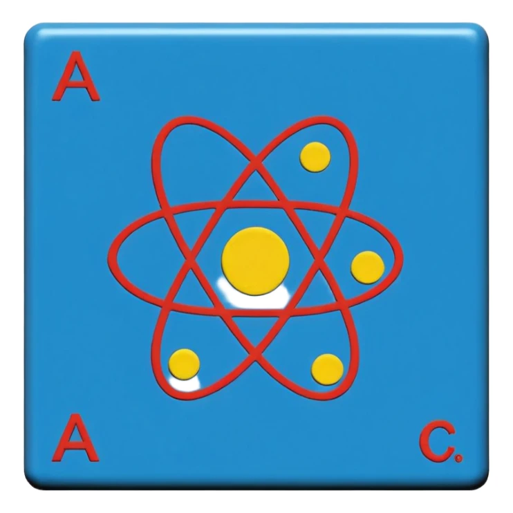 Generate 8 unique emoji-style icons representing chemical element tiles, atomic symbols, colorful science grid blocks, and laboratory chemistry themes. sticker