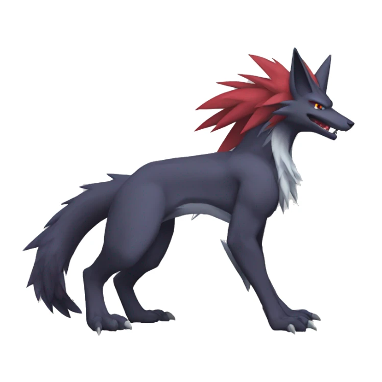 Zoroark-Lombax-Sergal-Vernid-Fakemon full body sticker