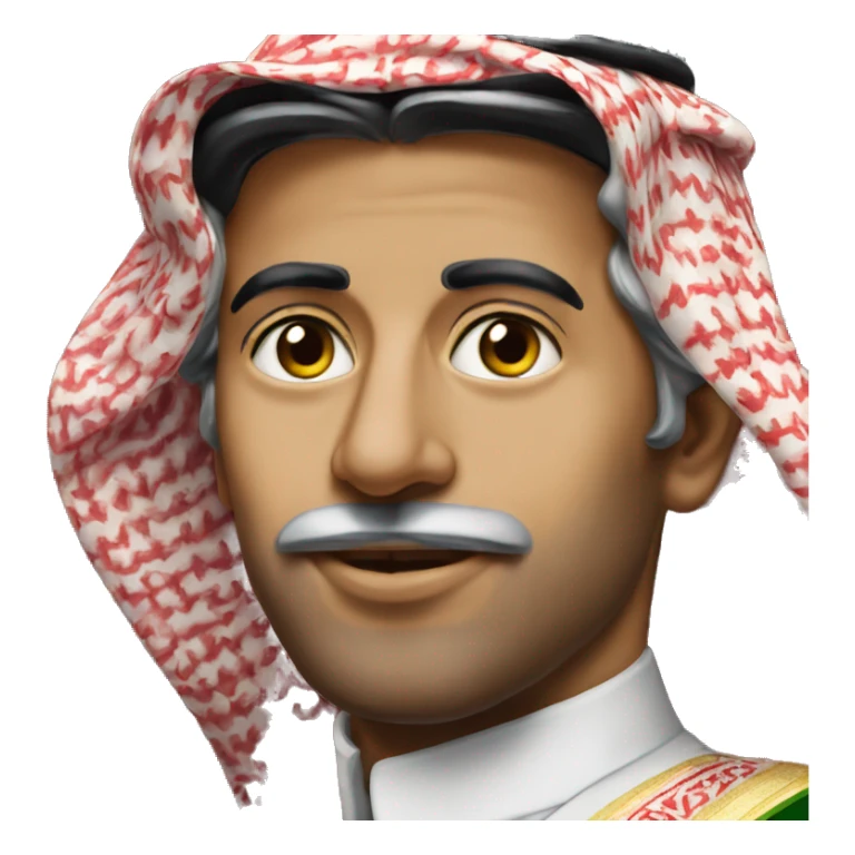 photorealistic Faisal of Saudi Arabia sticker