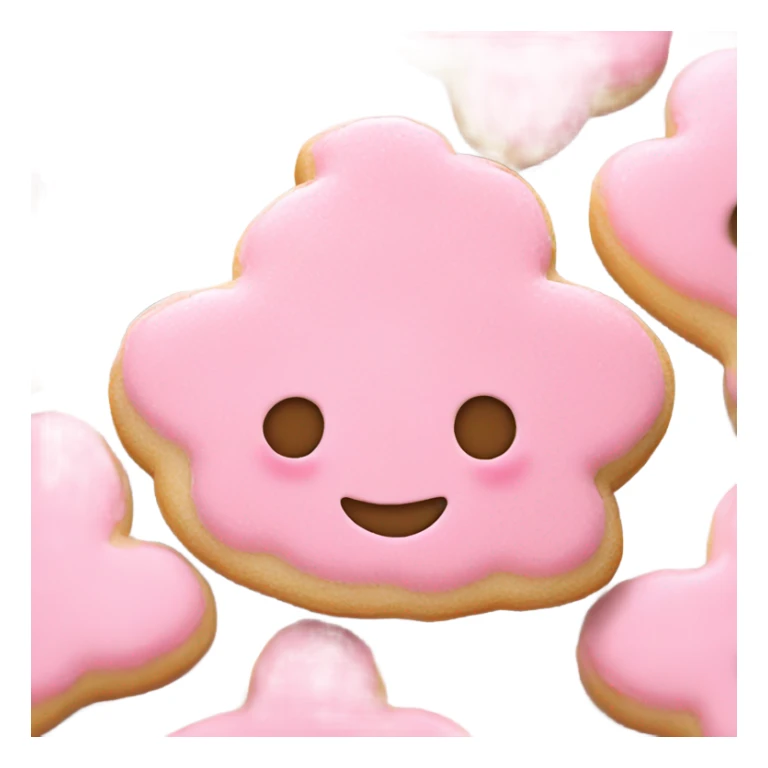 Pink frosting sugar cookie  sticker