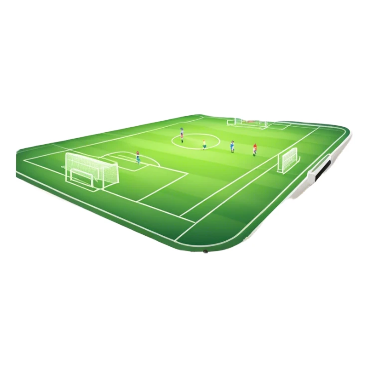 An icon featuring a large stadium with a football match in progress, players in action on the field, and a cheering crowd in the stands. Bright floodlights illuminate the pitch, creating an intense atmosphere of competition. The transparent background highlights the thrill of live sports events. sticker