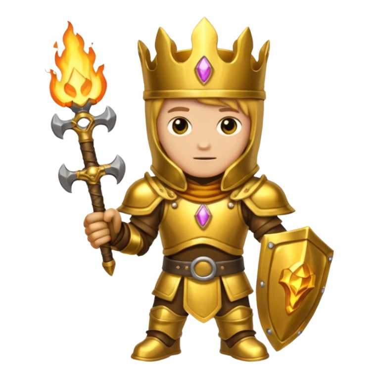 Forge Prince – brass gauntlet + molten belt, Golden Princes. sticker