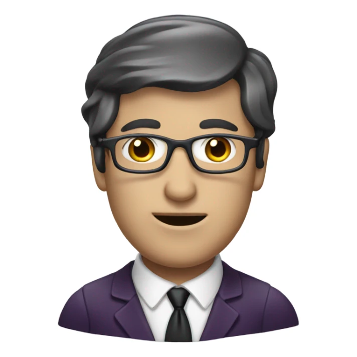 Aubergine in the face of a lawyer sticker