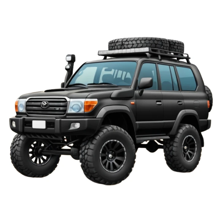 Toyota landcr new model black color modified sticker