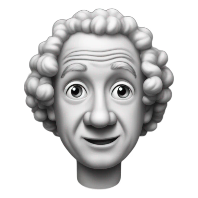 Curly joe of the three stooges sticker