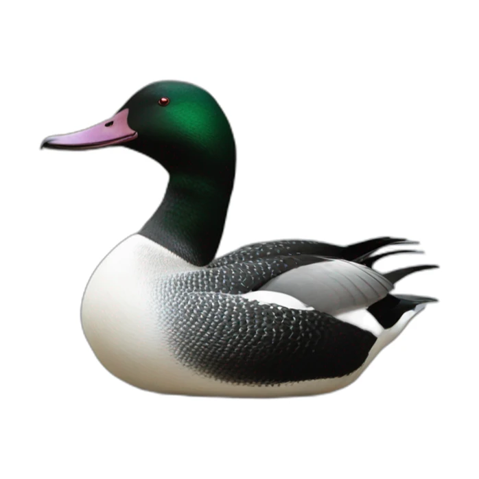outline of minnesota, with a loon duck sticker
