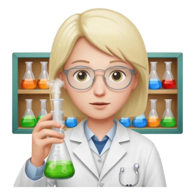 Interim student working in a pharmacie sticker