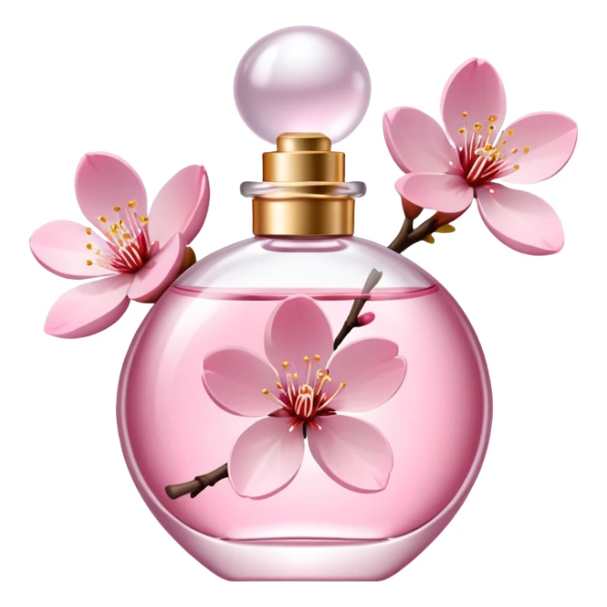 Sakura Cherry Blossom-themed perfume sticker