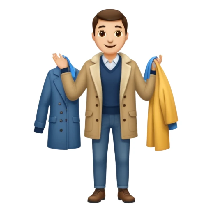 Homme exécutant des tâches saisonnières sticker