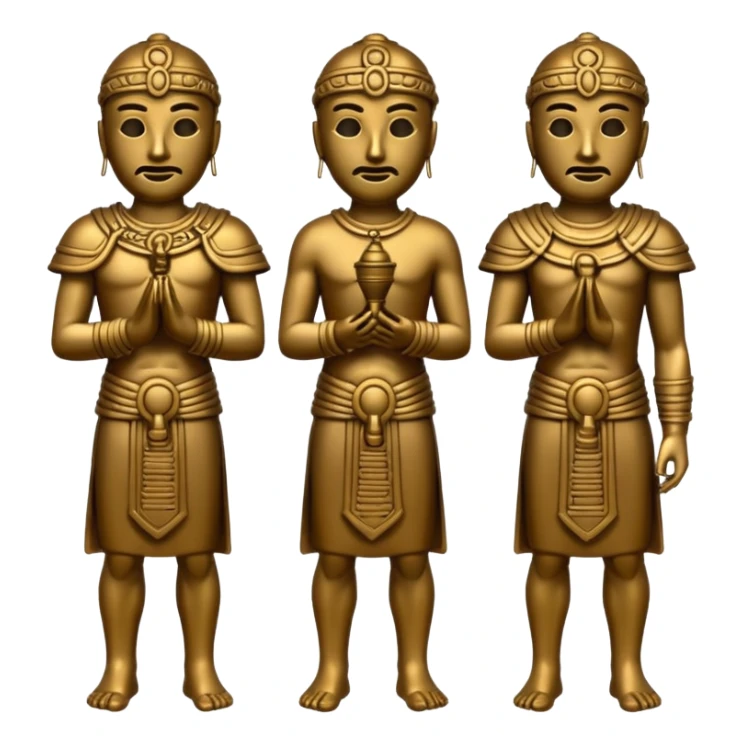 sanxingdui bronze man emoji set sticker
