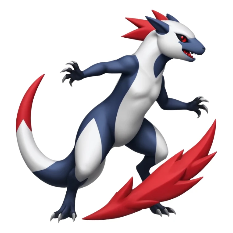 Zangoose-Salandit-Absol-fusion sticker