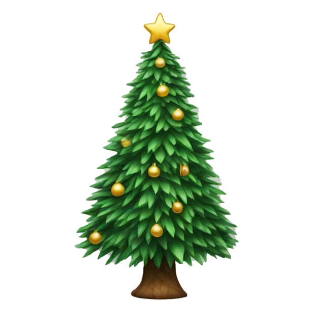 realistic christmas tree sticker