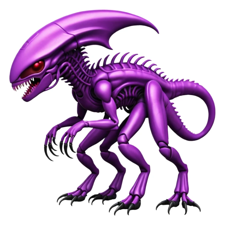 Abstract Venom-Xenomorph-Genesect-ET-hybrid-fantasy-creature sticker