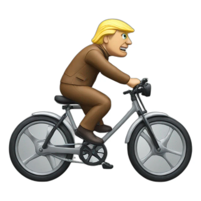 Trumpf on an Bike sticker