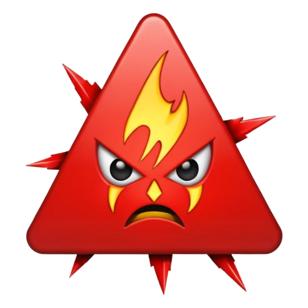 symbol of danger sticker