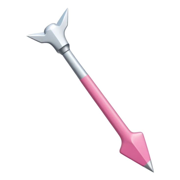 fleche directionelle blache sur fond de couleur rose   sticker