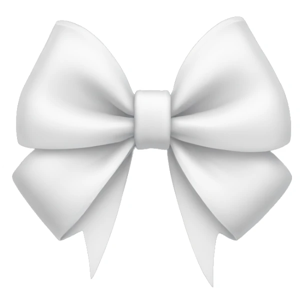 white bow sticker