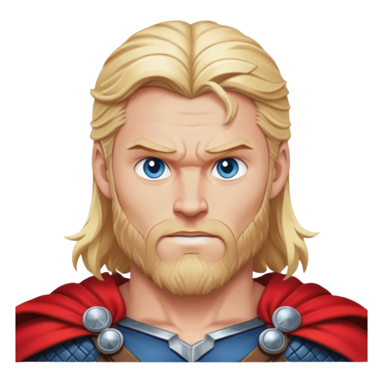 Thor Norse god of thunder with red cape sticker