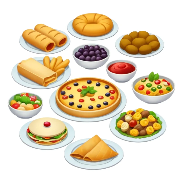 emoji for food service sticker
