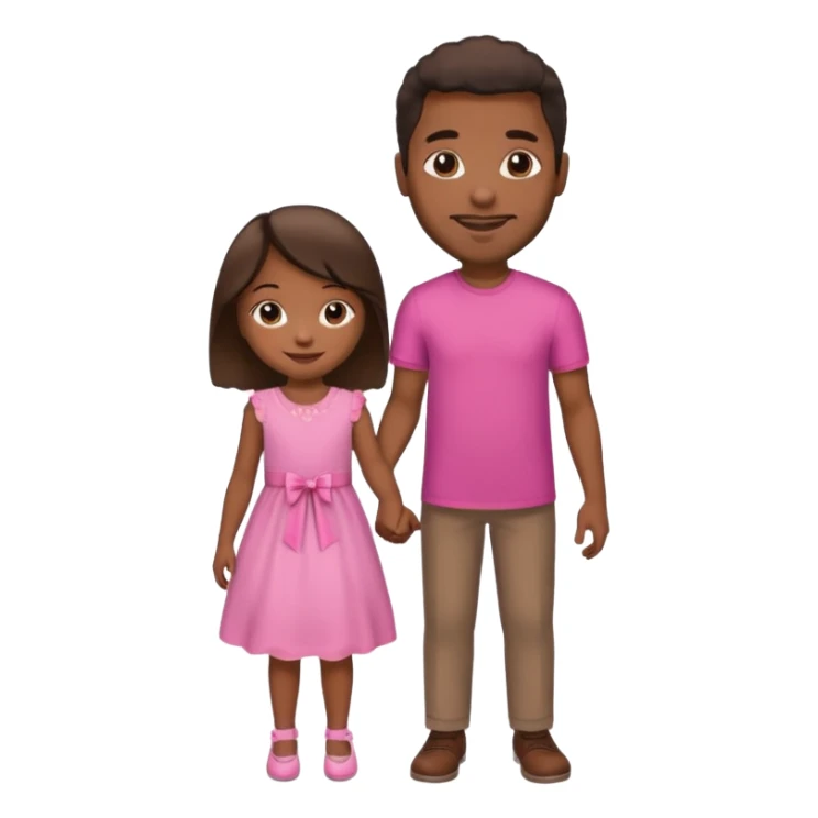 black man with a white little girl sticker