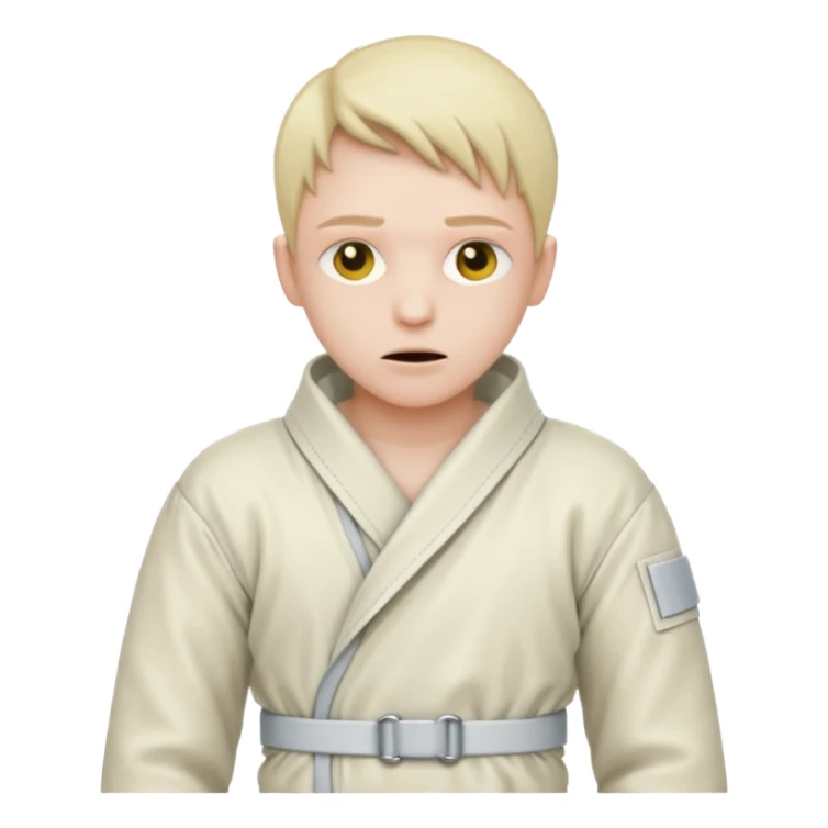 Пациент психиатрической больницы в смирительной рубашке sticker