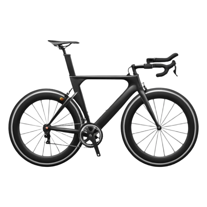 Draw a sleek racing bike with thin tires & aerodynamic frame sticker