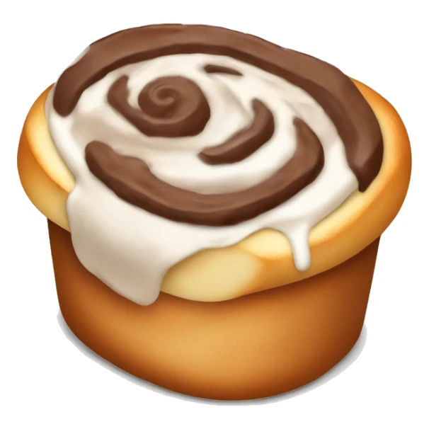 Cinnamon roll with hot chocolate sticker