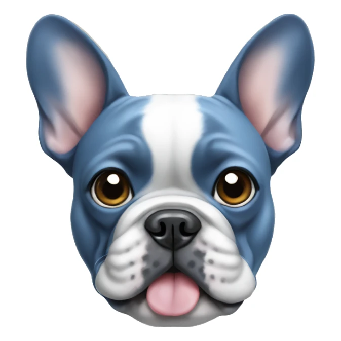 Blue French bulldog  sticker