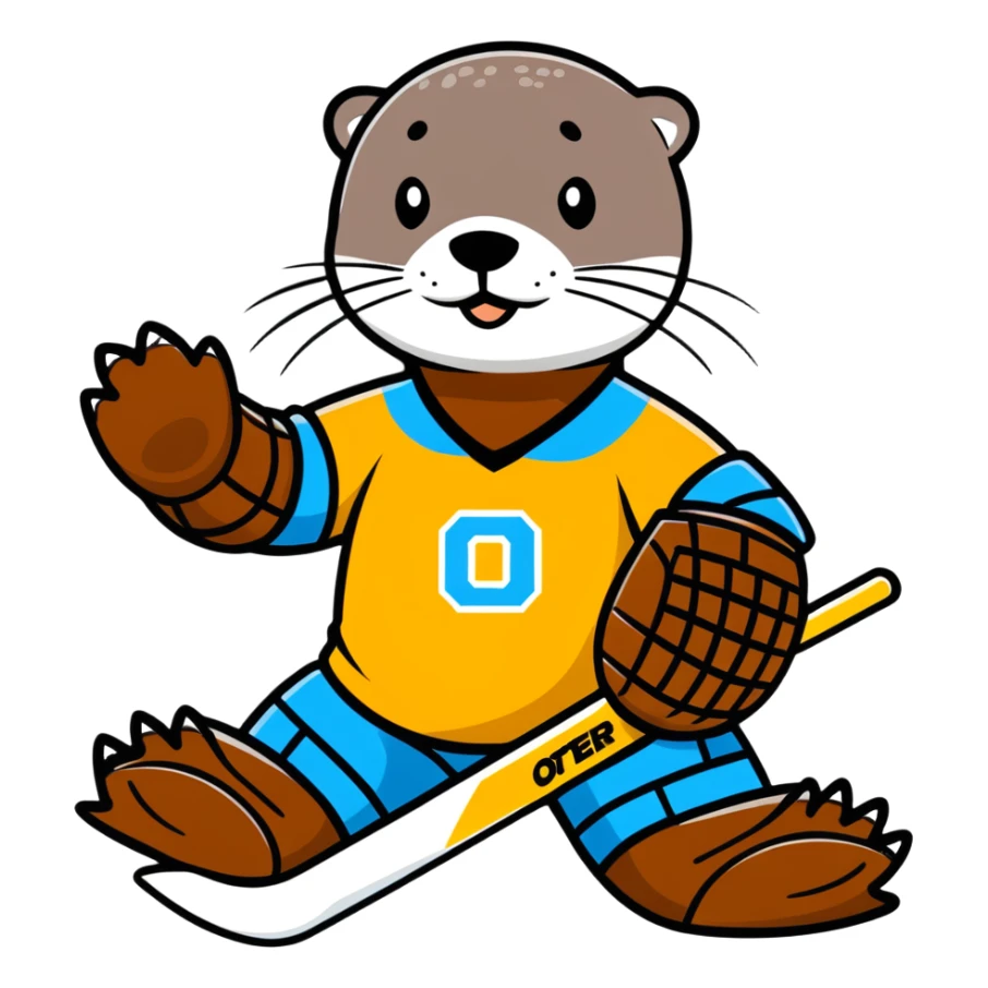 Dallas stars Otter goalie sticker