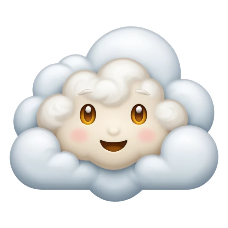 Make picture inside white cloud  sticker