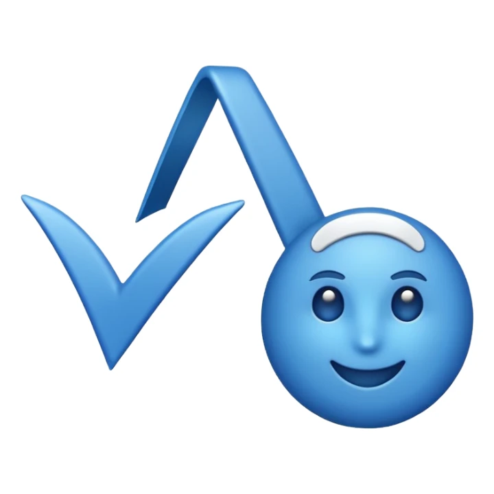I want an meta varified blue tick emoji normal tick sticker