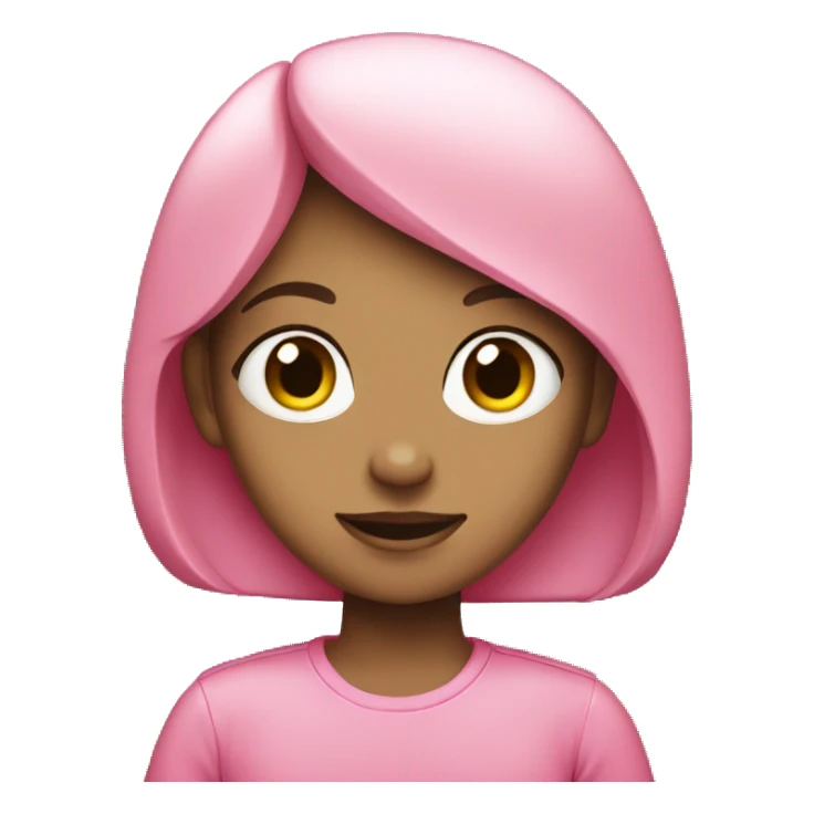 pink girl split sticker