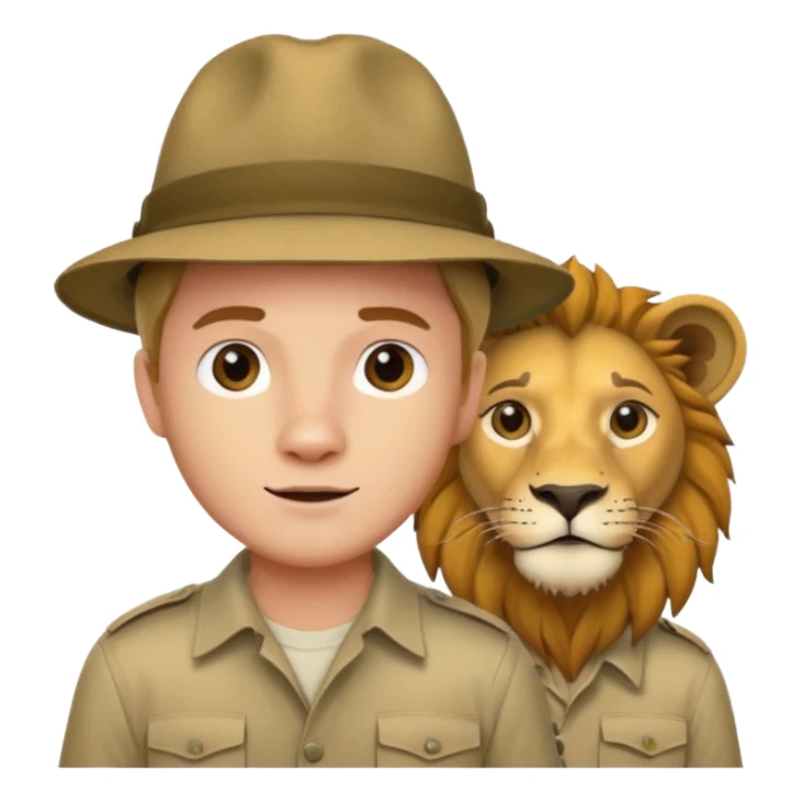 A man wanting to buy a lion. sticker