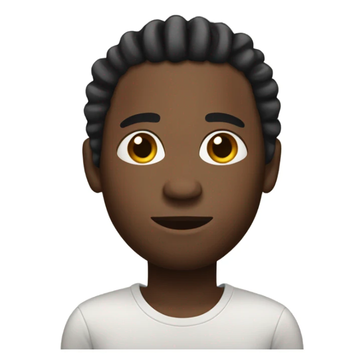 Black man with short ombré dreads  sticker