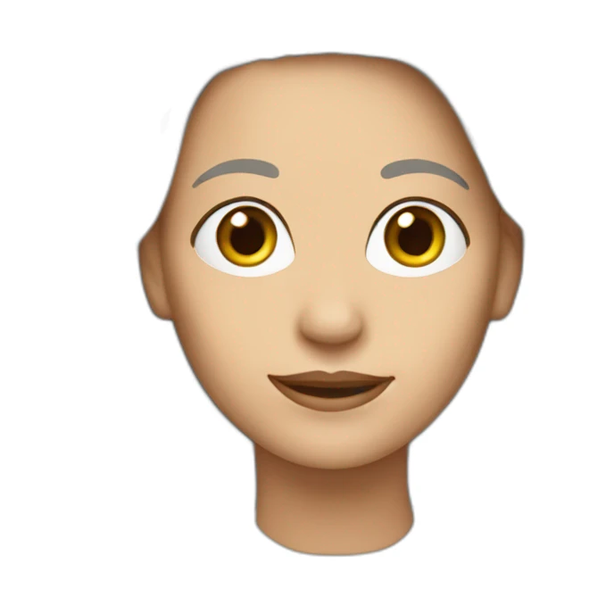 Mujer de 52 años con el pelo blanco sticker