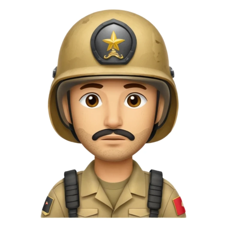 tired Iraqi military, in a helmet sticker