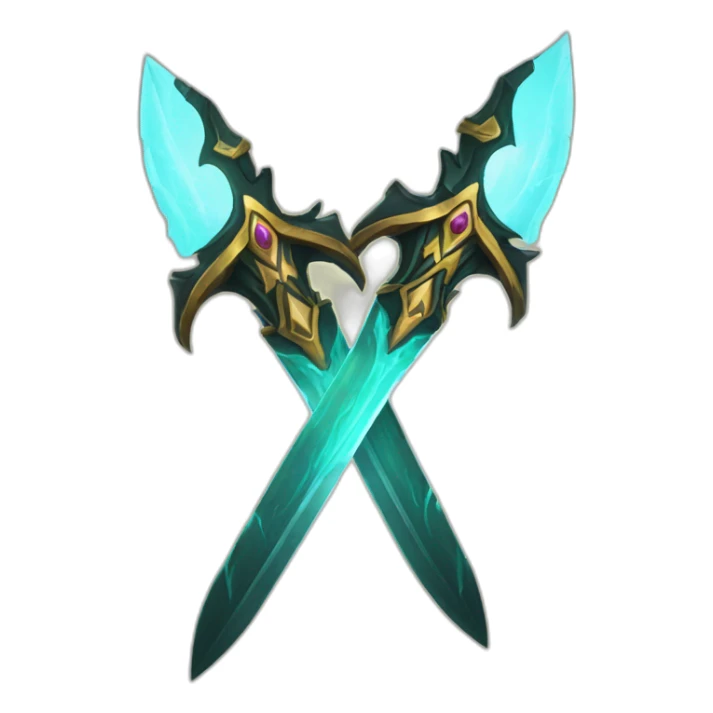 twin blades of azzinoth sticker