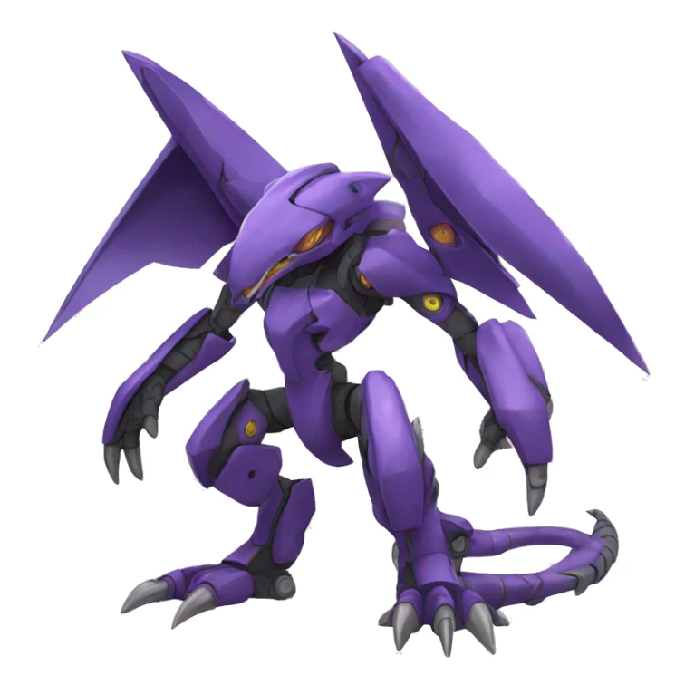  Cool Edgy Godly Futuristic Digimon-Fakemon-Genesect-Reptile full body sticker