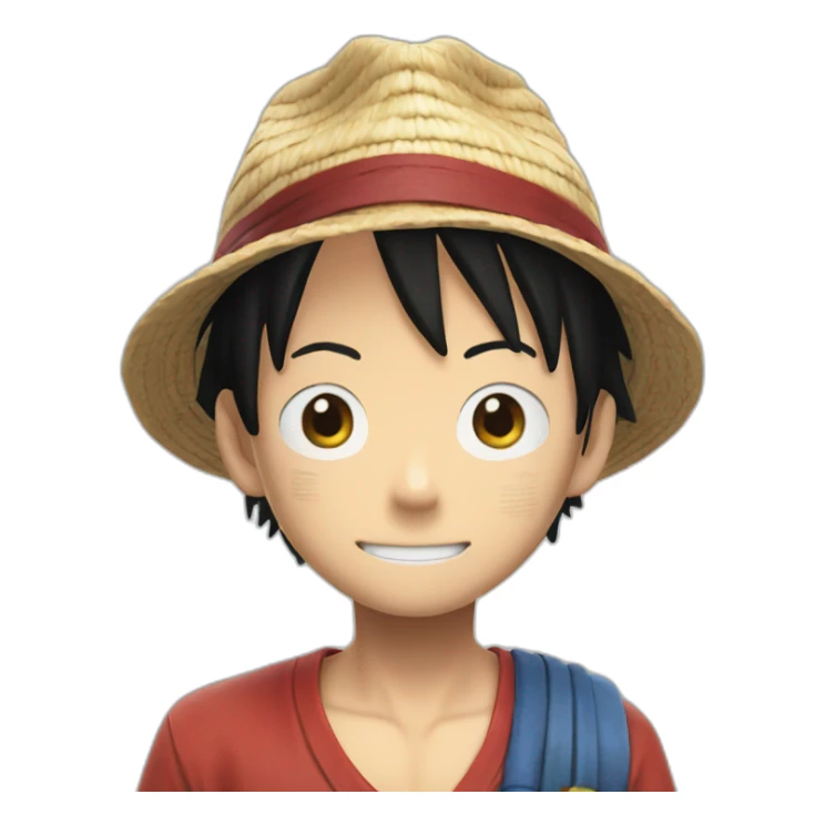 luffy from live action meeting luffy from anime sticker