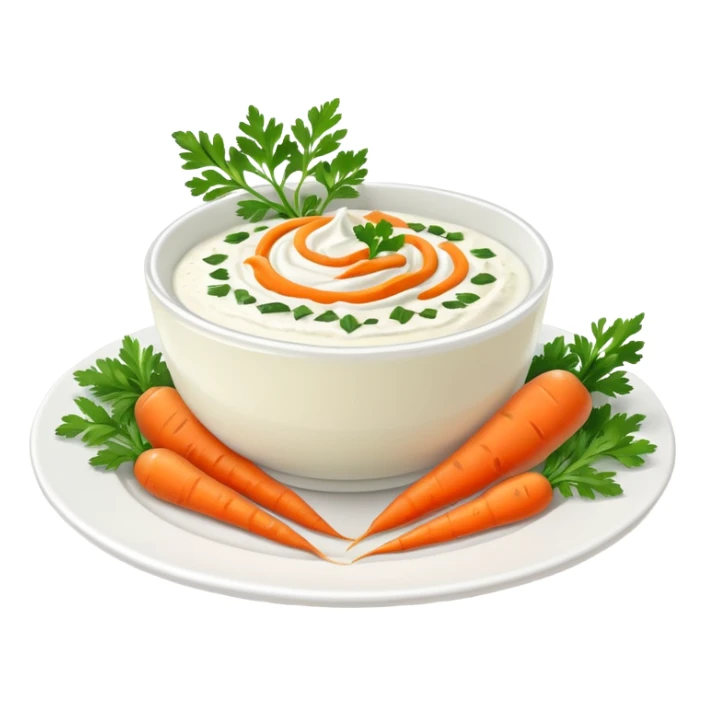 Traditional Turkish carrot yogurt mezze sticker