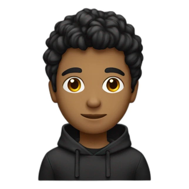 un chico joven,con pelo rubiuo oscuro y sudadera negra sticker