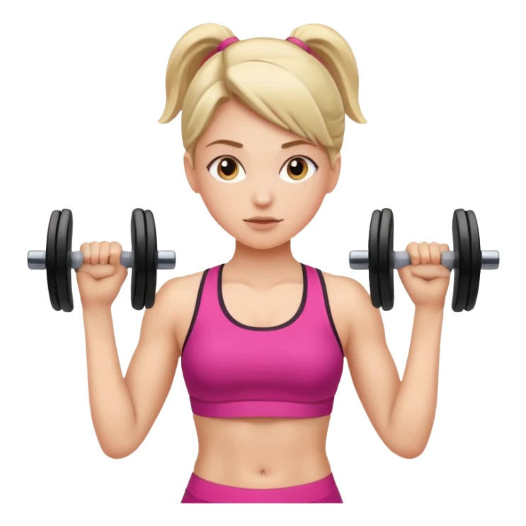 Una chica aestetic haciendo ejercicio  sticker