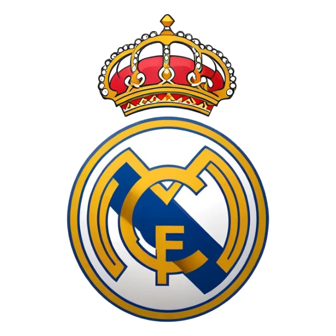 Real Madrid football club logo sticker