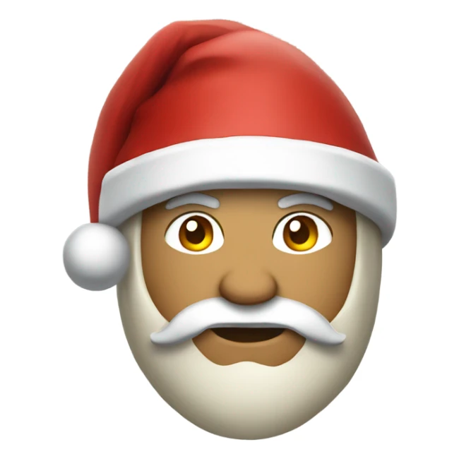 spartan male wearing santa hat sticker