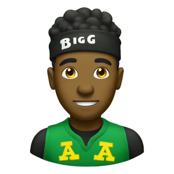 The word biggiedoo in Jamaican colors  sticker
