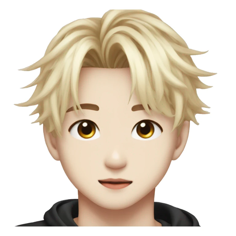 Stray kids bangchan blonde hair sticker