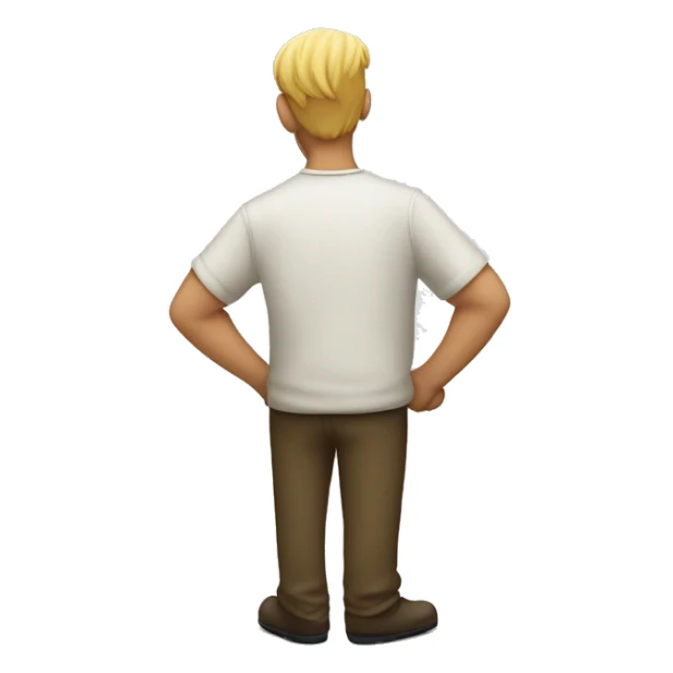 Homme qui regarde derrière un mur sticker