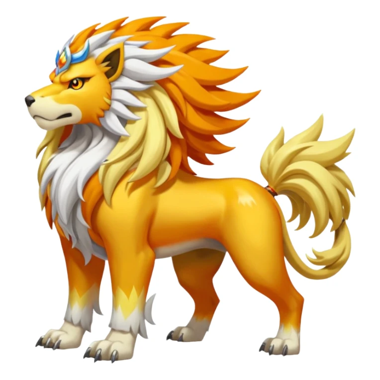 Entei-Raikou-Solgaleo-fusion (full body) sticker