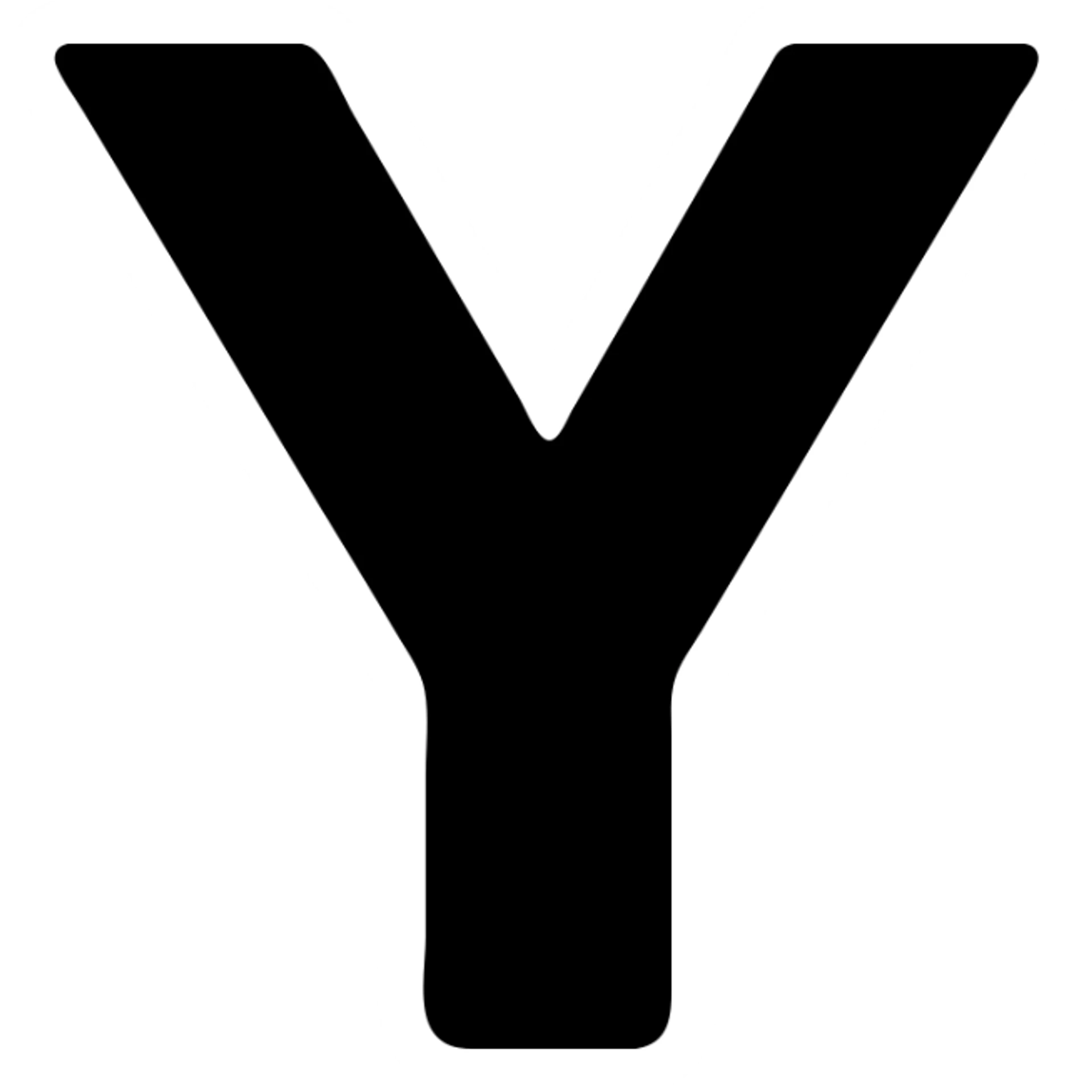 The letter Y sticker