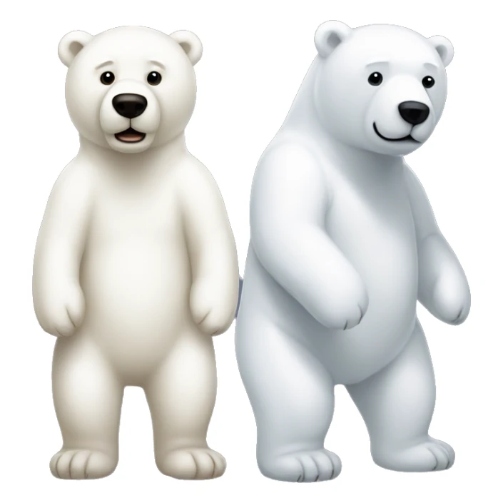 make a white teddy bear that looks like a polar bear but a regular teddy bear sticker